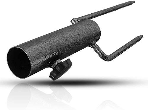 Sportleben Rasendorn Erdspieß Bodendübel Bodenhülse für Flammenlicht Gartenfackeln Sonnenschirm Gartenschirm Angelschirm Fahnenmast Grau in den Boden Strand Rasen (Durchmesser 25-32mm)