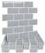 HyFanStr Thickened Self Adhesive Wall Tiles Kitchen Backsplash, Waterproof Stick, 3D Peel and Stick Bathroom Subway Tiles (10, Grey)