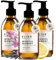 ELIXR Mindful Moment I Flüssige Naturseife in der Glasflasche I Tonkabohne & Zitrone I Pumpspender I 3x 230 ml