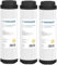 Wessper 3 Stück Wasserfilter Kartusche, Aktivkohle Granulat Filter 10 Zoll, Enteisenungskartusche, Filterkartusche Wasserreinigungs 25,2 cm | für Umkehrosmoseanlagen,Trinkwasser