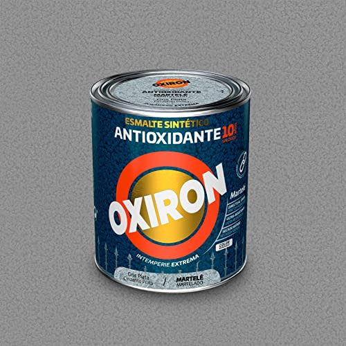 OXIRON Esmalte Antioxidante Martelé Gris Plata 4 L