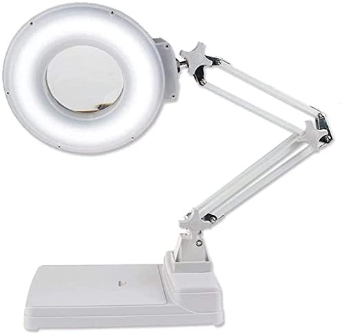 Loupe en Verre HD avec lumière LED Verre de Bureau Verre Blanc 10X Vieil Homme Lecture téléphone Portable réparation Lampe de Bureau loupe Interesting