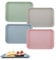 milaosk Bandejas de Cocina,Bandejas para Servir Comida Bandeja Rectangular Pequeña Antideslizante para Comedor,Escolar,Cocina 25 x 18 x 1,6 cm