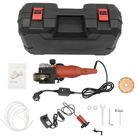 Schlitzfräse Mauernutfräse 2700W, Elektrische Wandfräse mit 5 Sägeblat Sägeblatt Spezifikation 133 X 20 X 4.5 mm Maximale Sägetiefe 41 MM für Ziegel Beton