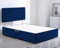 ComfoRest - Sophisticated 4FT6 Double Bed Base with 2 Drawers | Practical Frame for Everyday Essentials | Durable Design for Organised and Contemporary Spaces (Blue Plush)