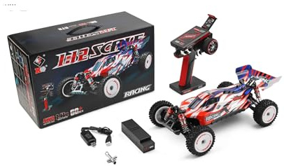 WLTOYS xks 124008 60KM/H RC Car With 3S Battery Professional 1:12 Racing Car 4WD Brushless Electric High Speed Drift Remote Control Toys-124008 1B(1300)