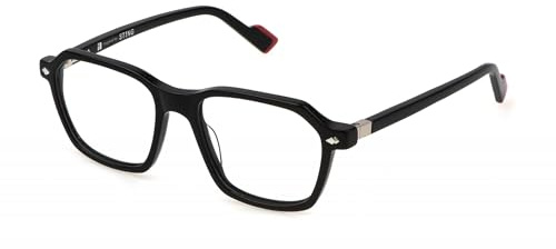STING Unisex VST498 Brillenfassungen auf Rezept, Shiny Black, 53/140/18
