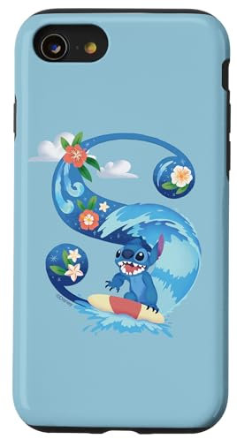 Disney Alphabet Monogramm Lilo & Stitch Buchstabe S für Stitch Hülle für iPhone SE (2020) / 7 / 8