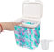 Gzsekken Laundry Pods Storage Container,Washing Powder Pods Storage with Lid One-Click Pop-Up Design Large Laundry Storage Container Clear Plastic Dishwasher Pod Holder Bath Laundry Organization,5.5L