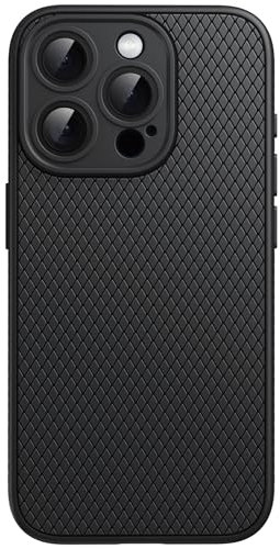 JETech Grip Case for iPhone 15 Pro 6.1-Inch, Soft TPU Slim Fit Protective Phone Cover with Camera Lens Full Protection, Shockproof (Black Titanium)