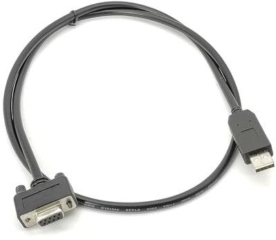 RIKYJIC Câble USB mâle vers DB9 femelle RS232 Câble de données convertisseur ligne de données 1 mètre pour imprimante d'ordinateur Port COM