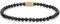 Rebel & Rose Damen-Armband Black Glam Rocks Gold 4 mm RR-40153-G-S