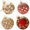 EpheyFIF Palline di Natale in vetro trasparente da 8 cm, ornamento di Natale, accattivante 8 cm, ornamenti trasparenti per feste e celebrazioni (ABCDStyle)