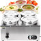 CASEGO Commercial Food Warmer, Electric Soup Warmer Adjustable Temp 50-85℃, Stainless Steel Countertop Soup Pot With Tap & Lid, Food Warmer