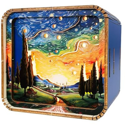 Lampada notturna puzzle, Lampada puzzle in legno, Luce notturna puzzle in legno, Luce LED puzzle in legno, Luce notturna a forma di puzzle, Luce notturna LED puzzle in legno, Lampada da tavolo puzzle