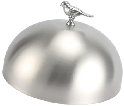 perfk Piatto da Portata per Hamburger, Piatto a Cupola, Piastra per griglia, Accessori per la Cottura a Vapore, Coperchio per Utensili da Cucina, Hotel, 14 Cm