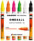 Molotow One4All 127HS Acryl Marker Neon-Set (2,0 mm Strichstärke, hochdeckend und permanent, UV-beständig, für fast alle Untergründe) 6 Stück sortiert