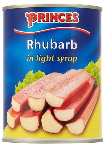 Princes rhubarbe dans un sirop léger 12 x 540g