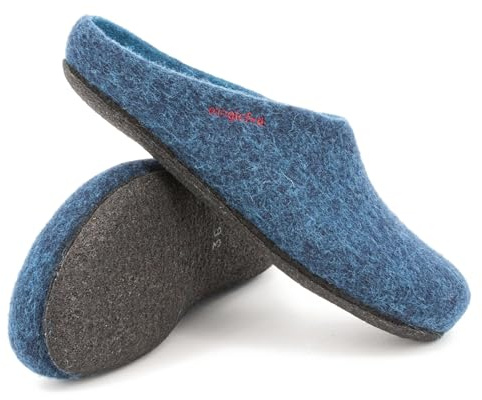 Magicfelt Filz-Hausschuh 709 aus 100% Merino-Wolle | Pantoffel für Damen & Herren mit anatomisch geformter Filz-Latex-Sohle - Made in Tirol