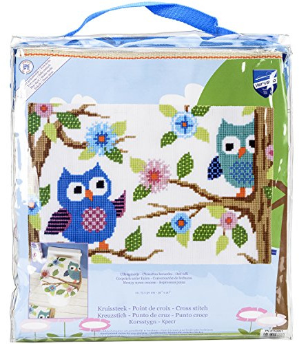 Vervaco Cross Stitch Rug: Owl Talk, Multi-Colour