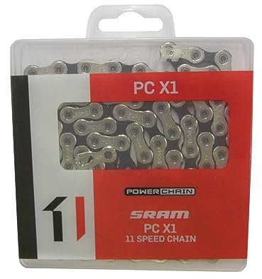 Sram Fahrradkette PCX1 SolidPin 118 Glieder 11-fach + Power-Lock, Legierter Stahl