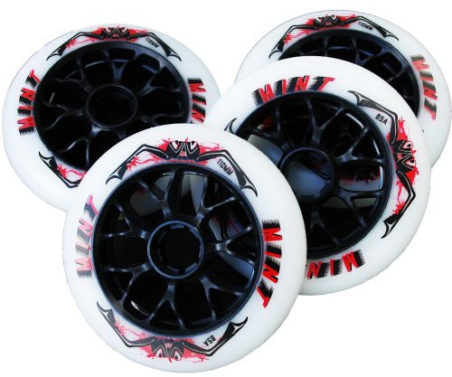 Mint 8 St Inline Skate Race Speed Rollen - 110mm - High Rebound, Size: Härte 85A