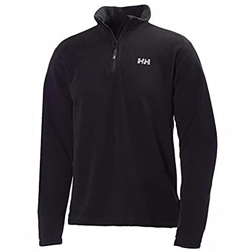 Helly Hansen Herren Daybreaker Fleecejacke Mit Halbreißverschluss, M, Schwarz