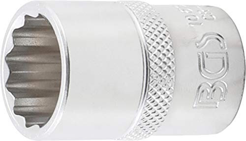 BGS Douilles simples standard, Chromé Mat, 18 mm
