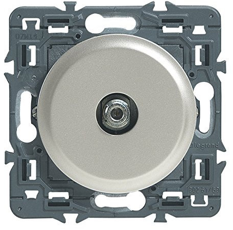 Legrand - Prise TV simple type F à visser Céliane - Titane