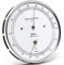 Fischer 111.01T - Haar-Hygrometer & Thermometer - 103mm Außen-Luftfeuchtigkeitsmesser Made in Germany – Edelstahl silber