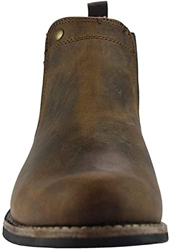 Woodland Gusset Chelsea Mens Boots Brown