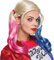 Rubies Offizielle Harley Quinn Perücke für Erwachsene – Blonde Zöpfe mit pink-blauen Spitzen für Halloween