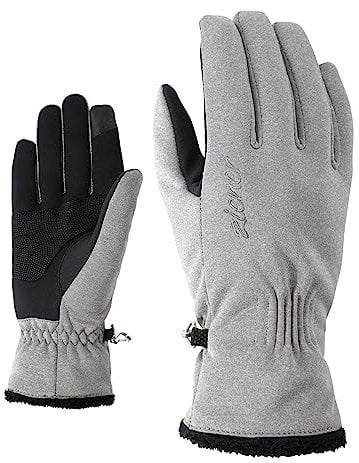 Ziener Damen IBRANA TOUCH LADY glove multisport Freizeit- / Funktions- / Outdoor-Handschuhe | winddicht, atmungsaktiv, grau (grey melange), 7