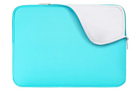 RAINYEAR 14 Pouces House pour Ordinateur Portable Doublure Souple tui de Transport rembourré Compatible avec 15 Pouces Macbook Air M2 M3 M4, 14 Pouces Notebook Ultrabook Chromebook(Bleu)