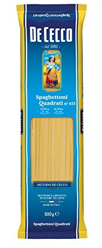 10x Pasta De Cecco 100% Italienisch Spaghettoni quadrati n. 413 Nudeln 500g