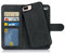 MyGadget Cover per iPhone 7 Plus | 8 Plus - Custodia Libretto Magnetica - Custodia Portafoglio Flip Wallet Case - Porta Carte in Similpelle PU Removibile - Grigio Nero