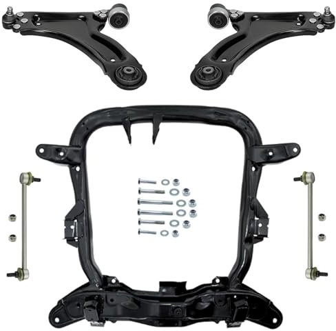 1x Achsträger 2x Querlenker Schraubensatz 2x Koppelstange Vorderachse für Opel Corsa C Combo Tigra TwinTop