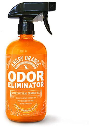 ANGRY ORANGE Pet Odor Eliminator for Dog and Cat Urine, Carpet Stains, and Strong Smells – Citrus Cleaner with Natural Orange Oil – 24 oz