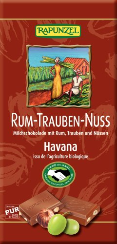 Rapunzel Rum-Trauben-Nuss-Schokolade HIH (1 x 100 g) - Bio