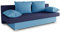 Schlafsofa Tina inklusive Bettkasten - Sofa mit Schlaffunktion, Bettsofa, Couchgarnitur, Couch, Bett, Schlafmöbel (Alova 29 + 24 (Hellblau + Blau))