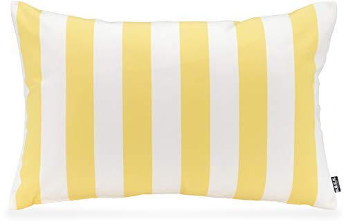 H.O.C.K. Kissen inkl. Füllung Outdoor Classic Streifen (60 x 40 cm, Gelb Yellow)