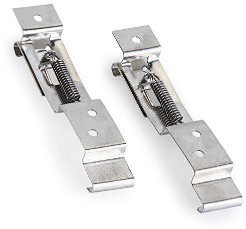 Soapow Trailer Number Plate Clips License Plate Holder Fastener Spring Loaded Stainless Steel Pair TR112