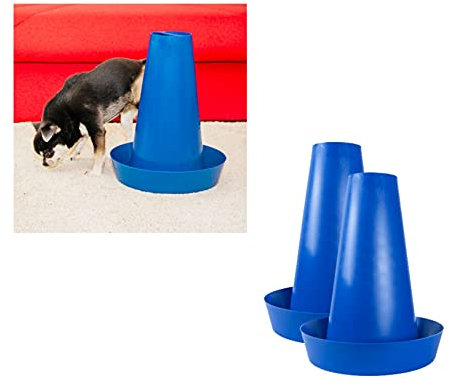 PIPPI Cono Cani WC Cani Vasino Cani Toilette Cani Lettiera Cani Traversine Cani Tappetini Cani Colonna Cani Orinatoio Cani Pisciatoio Cani Maschi Accessori Nuova Generazione Blu da 2