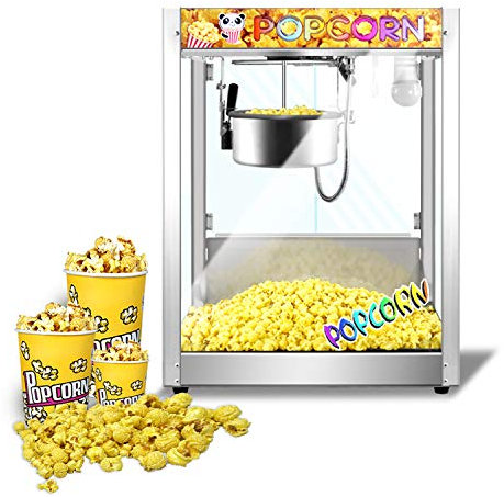 Kolice Commercial 8-Ounce Professional Popcorn Machine, Popcorn popper, Electric Popcorn Maker, Automatic Popcorn Machine