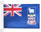 AZ FLAG - Drapeau îles Malouines - 45x30 cm - Pavillon Nautique Îles Falkland Spécial Bateau Et Extérieur En Maille Bloquée Avec Anneaux Plastiques Intégrés - 30g