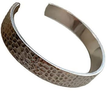 Damen Armband,925 Sterling Silber Armreif Vintage Solide Handarbeit Gehämmert Breite Einzigartige Manschette Armreif Verstellbares Offenes Amulett Armband Für Männer Frauen Ewigkeit Schmuck Weihn