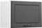 Vicco Hängeschrank R-Line, hängender Küchenschrank, Anthrazit Landhaus/Weiß, 60 cm Flach