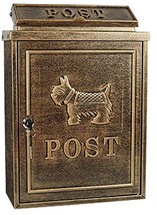 Briefkasten Stahl Brief Post Briefkasten Wandmontage Schloss Klassisch Montiert Verzinkt Abschließbar Wetterfest,Briefkästen Wandmontage,Wandbriefkasten Retro Antik Nostalgie Vintage Briefkasten Postk