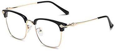 Lesebrille Damen Herren Blaulichtfilter Brille Die +100 bis +400 Dioptrien Klassische Modisch Metallgestell Presbyopie Brille (+200,Gold)