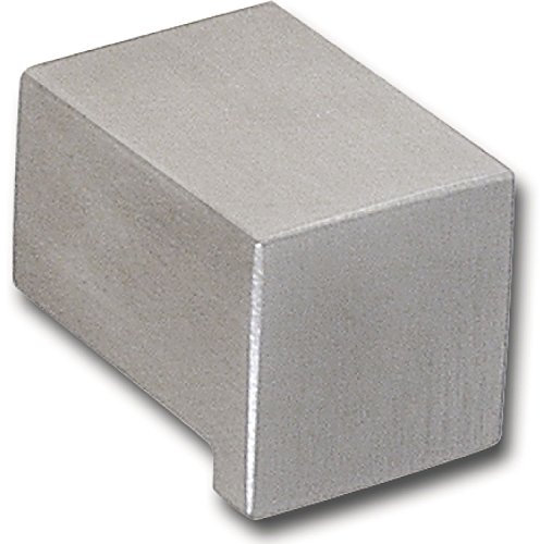 ACCURIDE MK.15416.20 16 mm, Technik-Team Möbelknopf Epona Knopf eckig Breite, Tiefe 25 mm, Edelstahl gebürstet, Silber